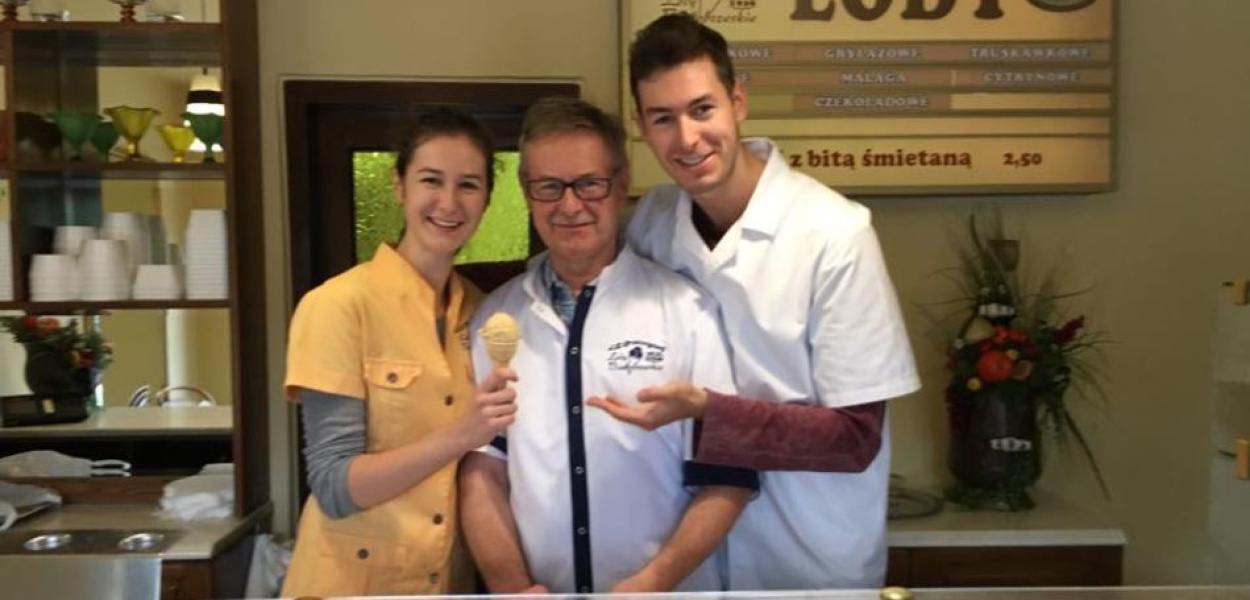 Agata, Zbigniew i Kamil Gruszczyńscy (fot. lodybialobrzeskie.pl)