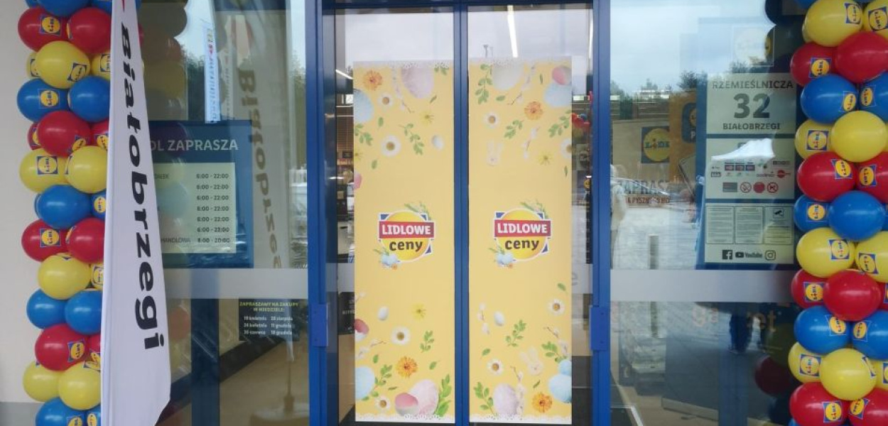 Lidl w Białobrzegach przy ulicy Rzemieślniczej 32 (fot. Bialobrzegi24.net)