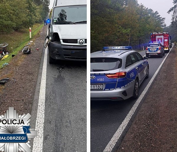 Śmiertelny wypadek na DK48. Nie żyje rowerzystka-8127