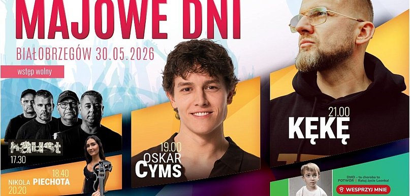 Już w ten weekend Majowe Dni Białobrzegów 2026!
