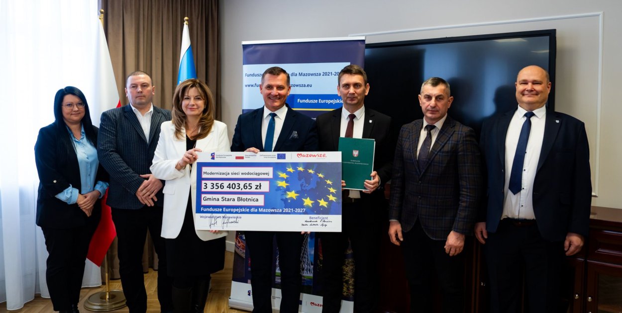 Ponad 3,3 mln zł z UE na infrastrukturę wodociągową w gminie Stara Błotnica